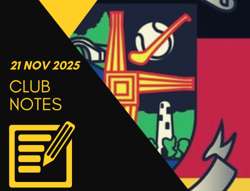 Club Notes – 21st November 2025